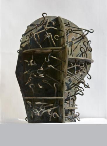 OPEN HEAD, 2015, brass.