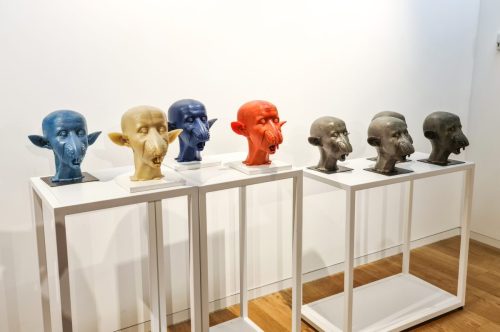Hierarchy (fragment), 2021, coloured wax.
