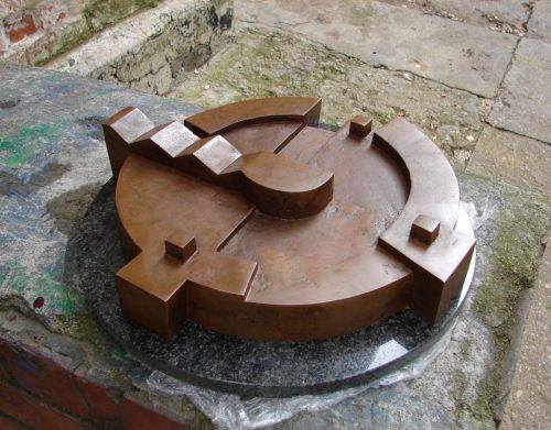 A dedication to the renowned Lithuanian poet Kristijonas Donelaitis (1714-1780). Curator of the project Dalia Matulaitė.2009, bronze.  55x10 cm
