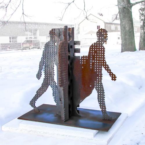 BETWEEN YESTERDAY AND TOMORROW, 2013, bronze