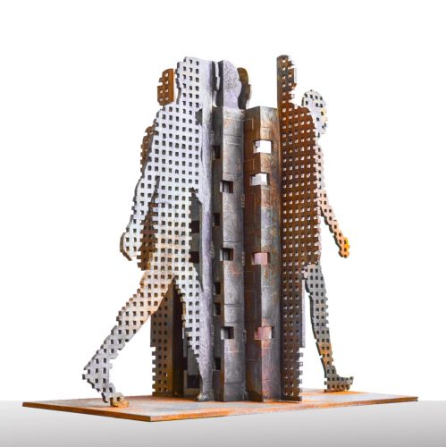 BETWEEN YESTERDAY AND TOMORROW, 2013, bronze