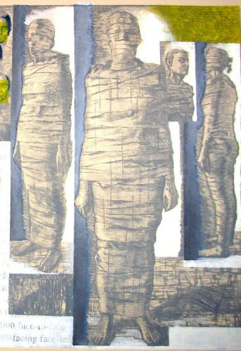 INDIVIDUALISATION, 2009, dry point, digital print.
