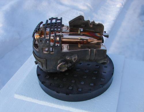 NUCLEAR HEAD, 2012, bronze.