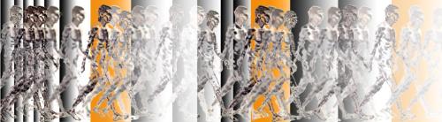 MOVEMENT, 2011, dry point, digital print.